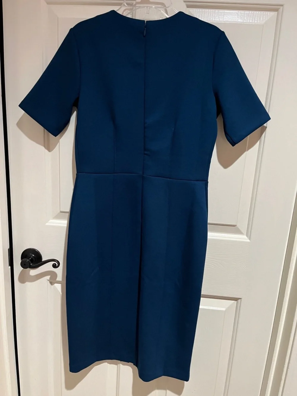 NWT Ann Taylor Teal Midi Sheath Dress - Picture 2 of 3